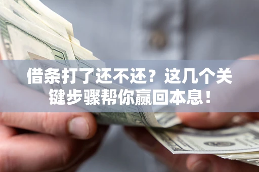 济南借条打了还不还？这几个关键步骤帮你赢回本息！