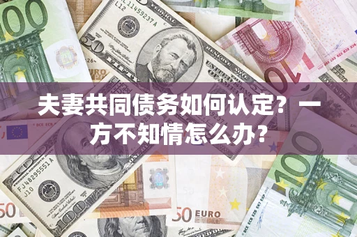 济南夫妻共同债务如何认定？一方不知情怎么办？