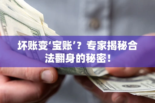 济南坏账变‘宝账’？专家揭秘合法翻身的秘密！