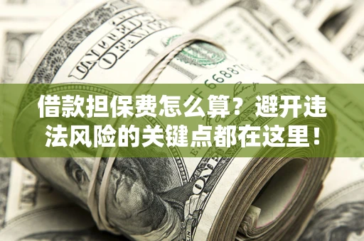济南借款担保费怎么算？避开违法风险的关键点都在这里！