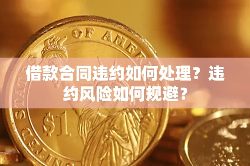 济南借款合同违约如何处理？违约风险如何规避？