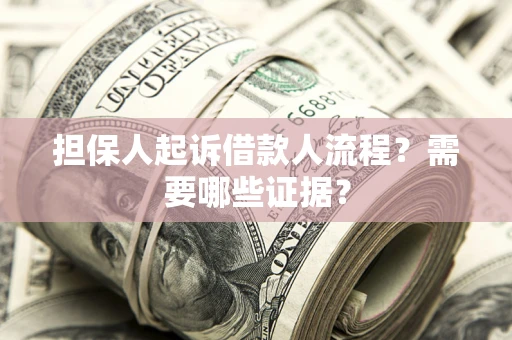 济南担保人起诉借款人流程?需要哪些证据? 济南担保人起诉借款人流程?需要哪些证据?