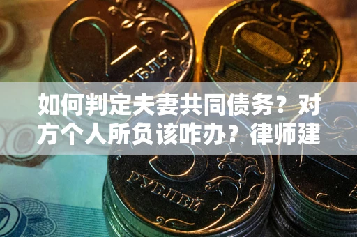 济南如何判定夫妻共同债务？对方个人所负该咋办？律师建议