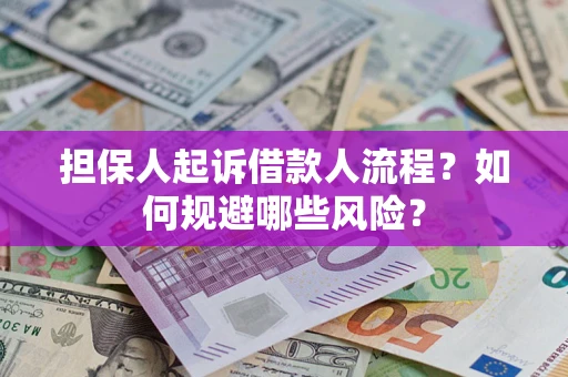 济南担保人起诉借款人流程？如何规避哪些风险？