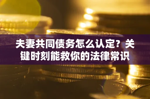 济南夫妻共同债务怎么认定？关键时刻能救你的法律常识