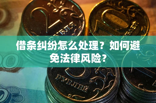 济南借条纠纷怎么处理？如何避免法律风险？
