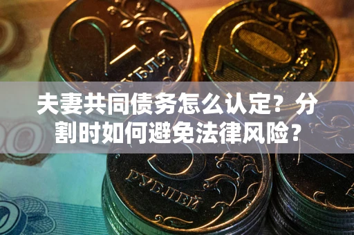 济南夫妻共同债务怎么认定？分割时如何避免法律风险？